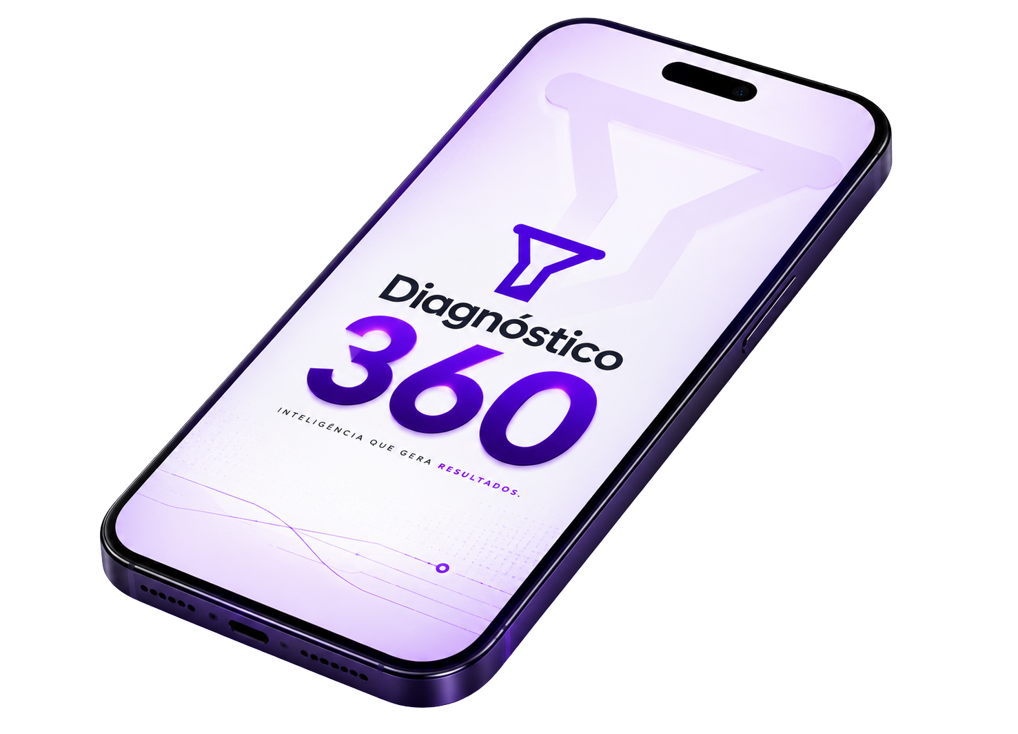 Diagnóstico 360 aberto no celular